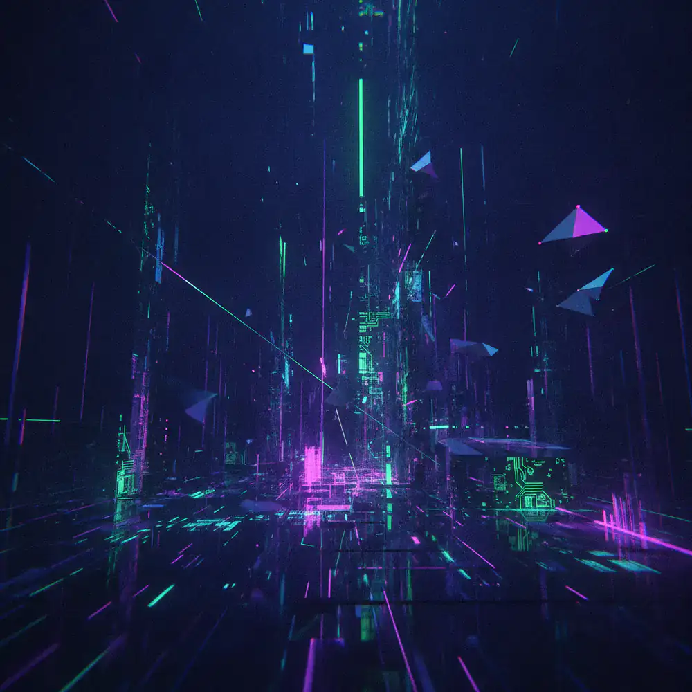 Visual representation of a software glitch